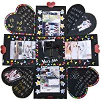 VEESUN Caja de Regalo Creative Explosion Box- DIY Álbum de Fotos Scrapbook 15x15x15cm Caja Fotos- San Valentin Navidad…